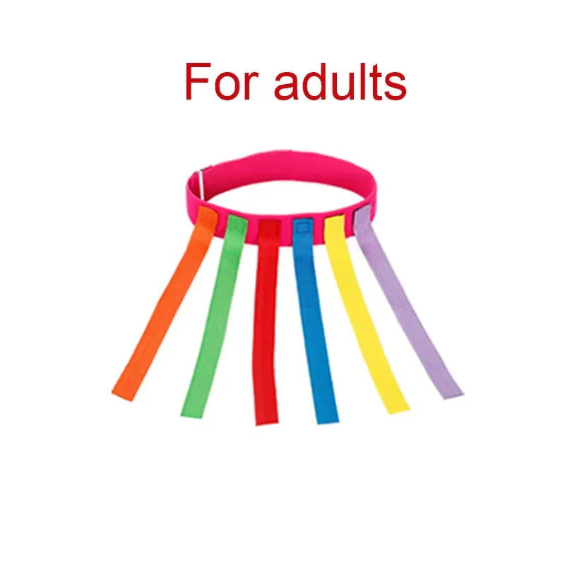 Tail Tag Game Belt Set, 1 Adjustable Waistband with 6 Tail Straps for Kids & Adults, Outdoor Party & PE Games
