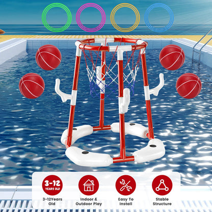 GBruno Floating Pool Basketball Game for Kids