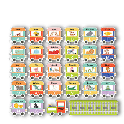 Fashion Personality Letter Train Baby Bath Toy