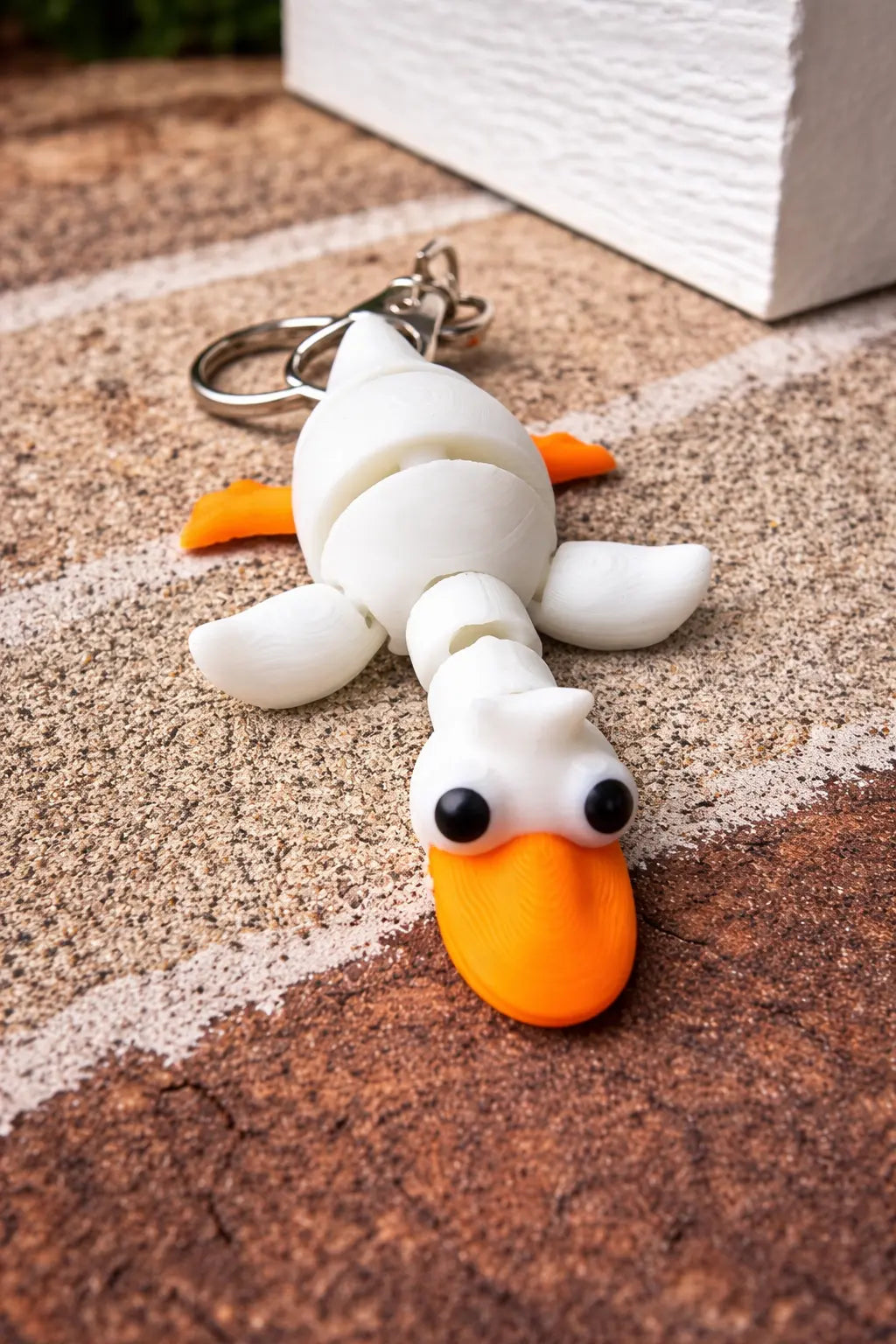 Articulated Duck Fidget Keychain – Clicker Toy