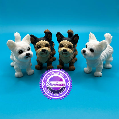 Articulating Yorkie/Maltese Dog Fidget Desk Toy | Printverse