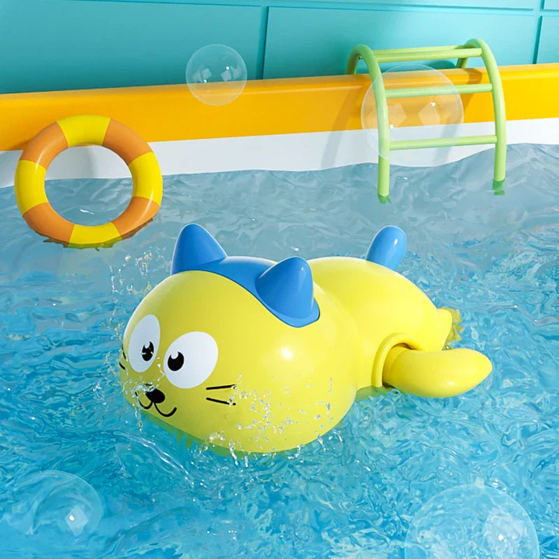 Baby Bath Toys – Swimming Clockwork Dolls & Animals, Fun Water Play for Kids’ Bathtub, Shower, and Bathroom