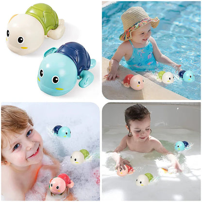 Baby Bath Toy – Swimming Turtle & Whale Clockwork Water Toy