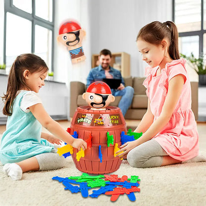 Jumping Pirates Board Game - Montessori Family & Party Game for Kids and Adults, Fun Lucky Toy Gift
