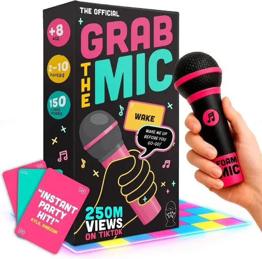 Lucky Egg Grab The Mic – Family Karaoke Board Game for 2-10 Players