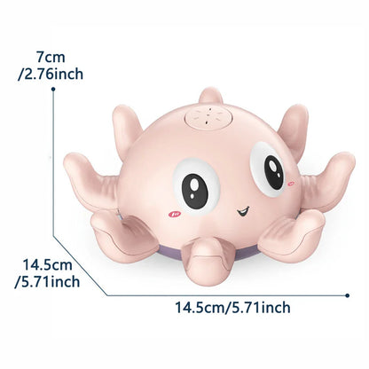 Electric Octopus Whale Baby Bath Toy with LED & Water Spray