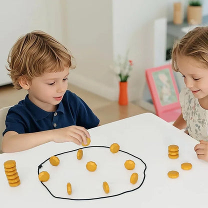 Magnetic Stones Strategy Game, Portable Magnetic Board Family Game for Kids & Adults