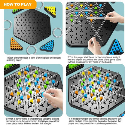 Triangle Chess Duel Strategy Board Game — Family Logic Tabletop Game for Kids & Adults