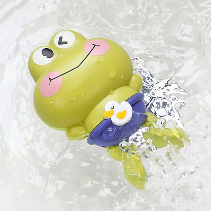 Children’s Bath Toys – Clockwork Floating & Swimming Frogs for Fun Water Play