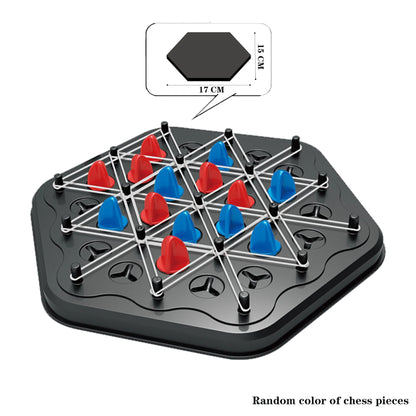 Triangle Chess Duel Strategy Board Game — Family Logic Tabletop Game for Kids & Adults
