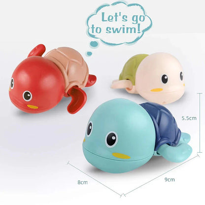Baby Bath Toys - Swimming Turtle Whale Clockwork Water Toys for Kids | Safe Fun Bath Time Play