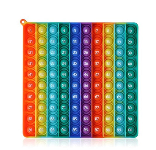 Fidget Counting 1 to 100 Big Bubble Pop Toy