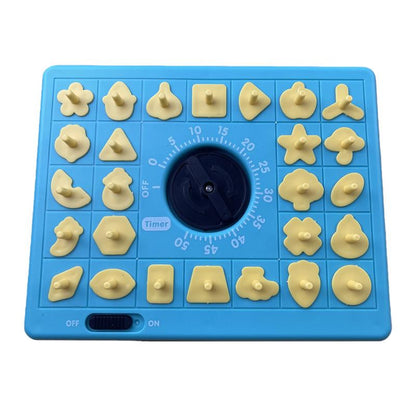 Time Puzzle Pop up Board Game for Kids with Shape Matching Puzzles Fun Learning Toy That Teaches Shape & Color Recognition Develops Problem Solving Skills Eco Friendly ABS Material