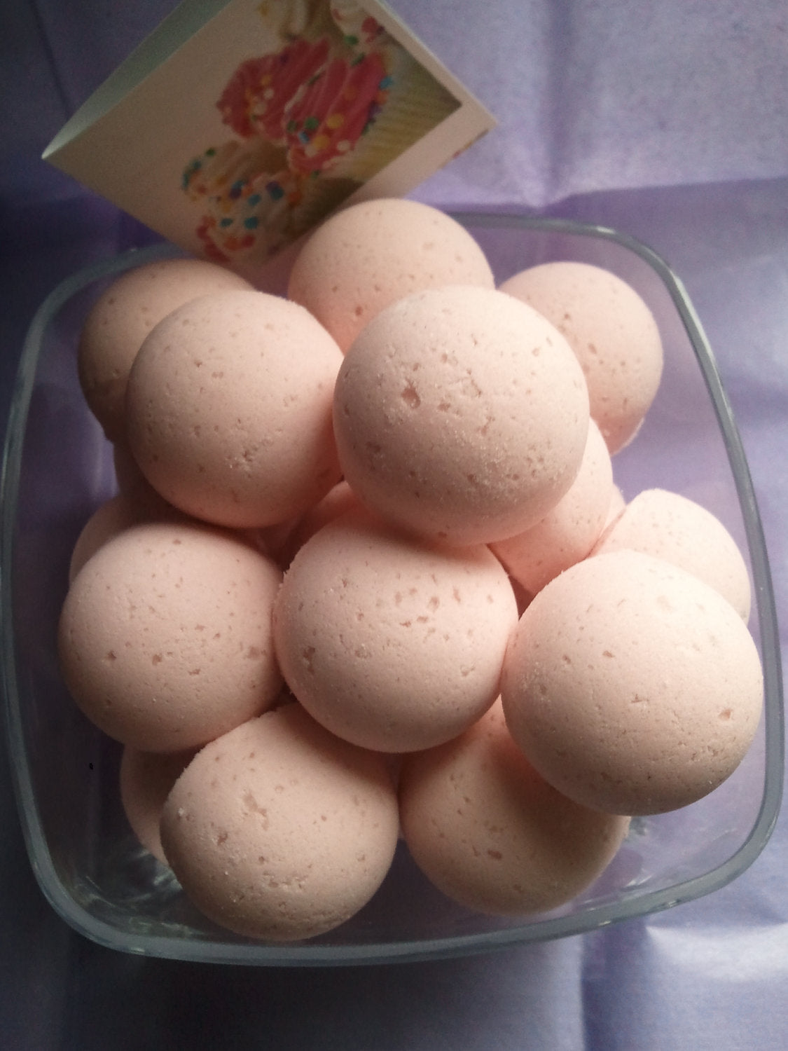 14 bath bombs (Buttercream Cupcake) gift bag bath fizzies, great for kids...and adults too